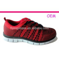 Zapatos de China fábrica zapatos de deporte por encargo con fliknit superior